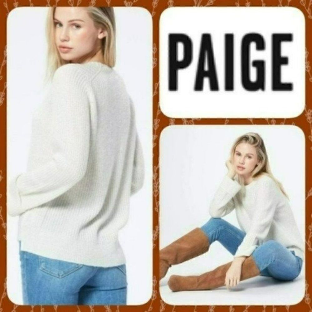 NWT MSRP $269 PAIGE 42% Wool Baskin Sweater Women's Size Large